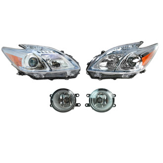 TRQ® - Driver and Passenger Side Replacement Headlights