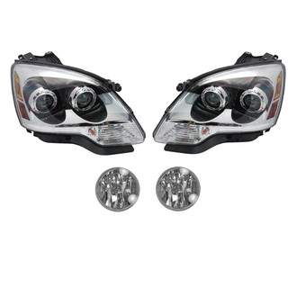 TRQ® - Driver and Passenger Side Replacement Headlights