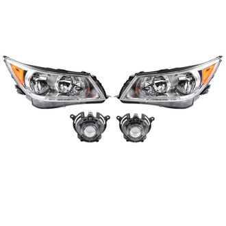 TRQ® - Driver and Passenger Side Replacement Headlights