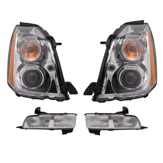 TRQ® - Driver and Passenger Side Replacement Headlights
