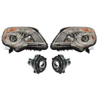 TRQ® - Driver and Passenger Side Replacement Headlights