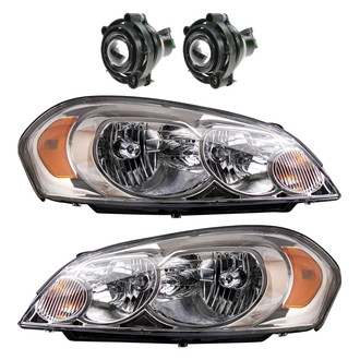 TRQ® - Driver and Passenger Side Replacement Headlights