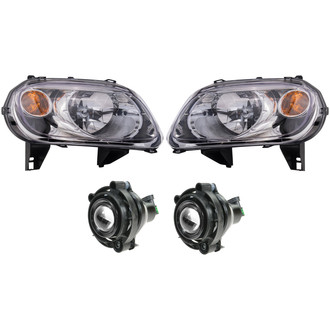 TRQ® - Driver and Passenger Side Replacement Headlights