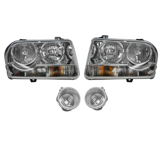 TRQ® LKA75758 - Driver and Passenger Side Replacement Headlights