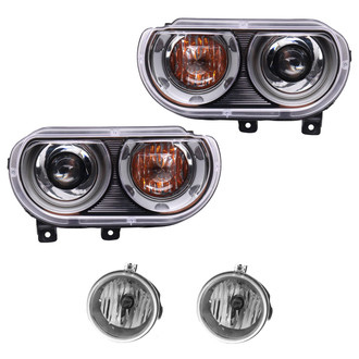 TRQ® - Driver and Passenger Side Replacement Headlights