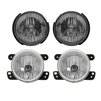 TRQ® - Driver and Passenger Side Replacement Headlights