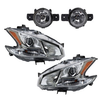 TRQ® - Driver and Passenger Side Replacement Headlights
