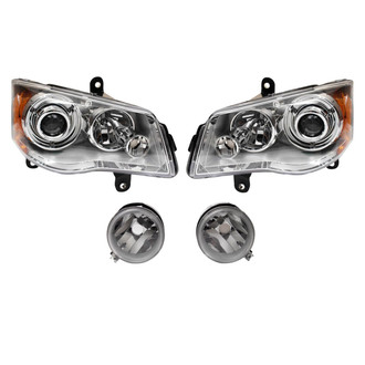 TRQ® - Driver and Passenger Side Replacement Headlights