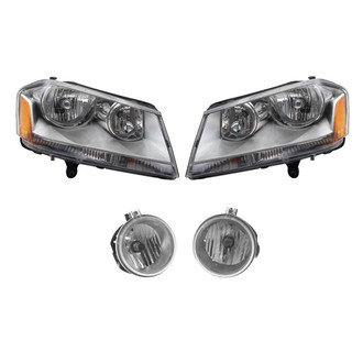 TRQ® - Driver and Passenger Side Replacement Headlight