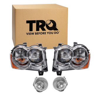 TRQ® - Driver and Passenger Side Replacement Headlights