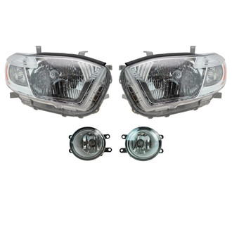TRQ® - Driver and Passenger Side Replacement Headlights