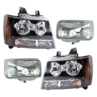 TRQ® LKA75841 - Driver and Passenger Side Replacement Headlights