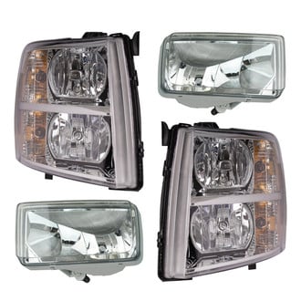 TRQ® - Driver and Passenger Side Replacement Headlights