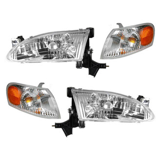 TRQ® - Driver and Passenger Side Replacement Headlights
