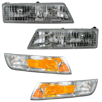 TRQ® - Driver and Passenger Side Replacement Headlights