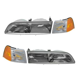 TRQ® - Driver and Passenger Side Replacement Headlights