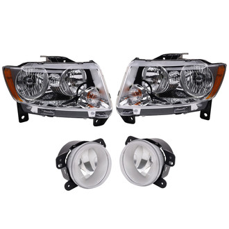 TRQ® - Driver and Passenger Side Replacement Headlights