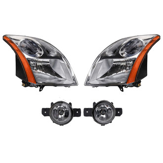TRQ® - Driver and Passenger Side Replacement Headlights