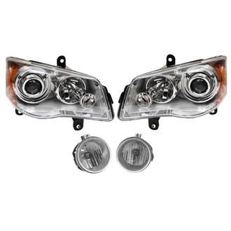 TRQ® - Driver and Passenger Side Replacement Headlights