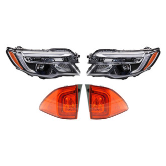 TRQ® - Driver and Passenger Side Replacement Headlight