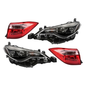 TRQ® - Driver and Passenger Side Replacement Headlight