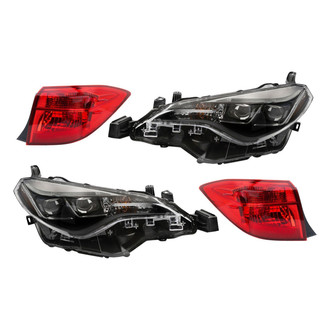 TRQ® - Driver and Passenger Side Replacement Headlights