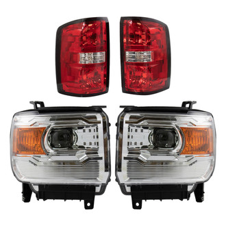 TRQ® - Driver and Passenger Side Replacement Headlights