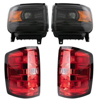 TRQ® - Driver and Passenger Side Replacement Headlights