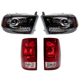 TRQ® - Driver and Passenger Side Replacement Headlight