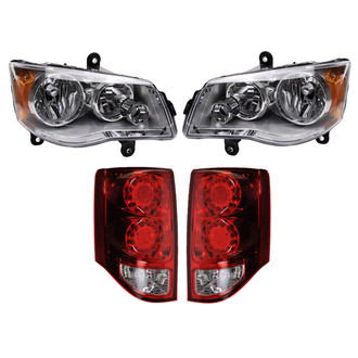TRQ® - Driver and Passenger Side Replacement Headlight
