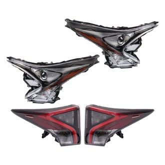 TRQ® - Driver and Passenger Side Replacement Headlights