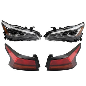 TRQ® - Driver and Passenger Side Replacement Headlight