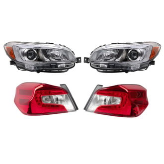 TRQ® - Driver and Passenger Side Replacement Headlights