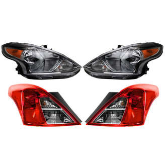 TRQ® - Driver and Passenger Side Replacement Headlight