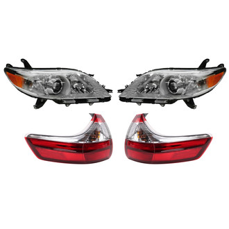 TRQ® - Driver and Passenger Side Replacement Headlights