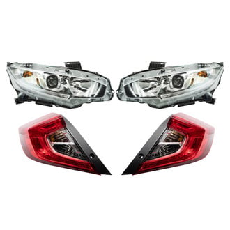 TRQ® - Driver and Passenger Side Replacement Headlights