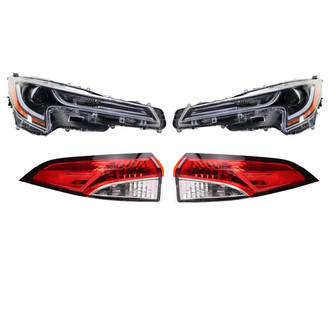 TRQ® - Driver and Passenger Side Replacement Headlights