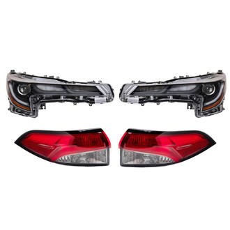 TRQ® - Driver and Passenger Side Replacement Headlights