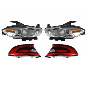 TRQ® - Driver and Passenger Side Replacement Headlights