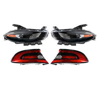 TRQ® LKA82955 - Driver and Passenger Side Replacement Headlights
