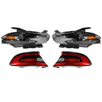 TRQ® - Driver and Passenger Side Replacement Headlights