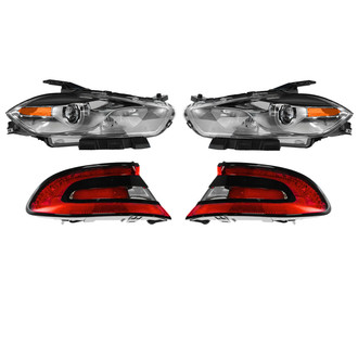 TRQ® - Driver and Passenger Side Replacement Headlights