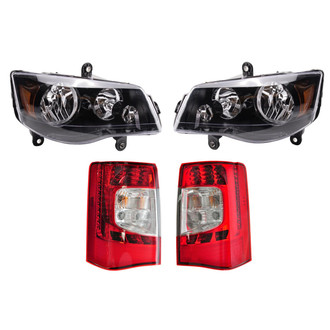 TRQ® - Driver and Passenger Side Replacement Headlights