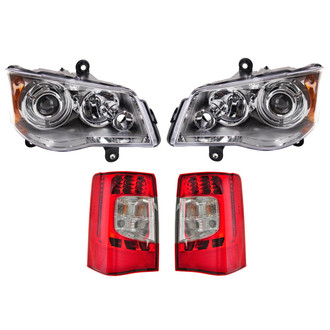 TRQ® - Driver and Passenger Side Replacement Headlights
