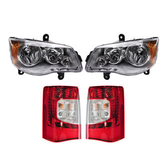 TRQ® - Driver and Passenger Side Replacement Headlights