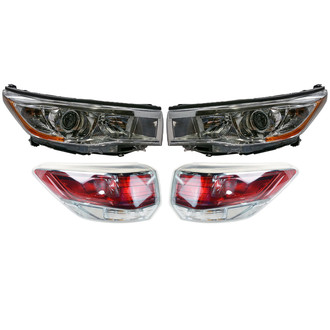 TRQ® - Driver and Passenger Side Replacement Headlights