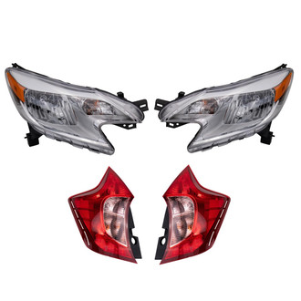 TRQ® - Driver and Passenger Side Replacement Headlights