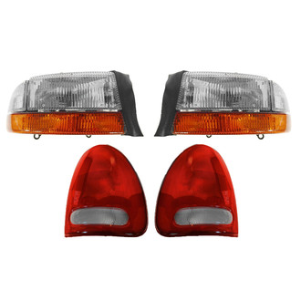 TRQ® - Driver and Passenger Side Replacement Headlights