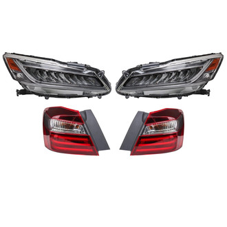 TRQ® - Driver and Passenger Side Replacement Headlight