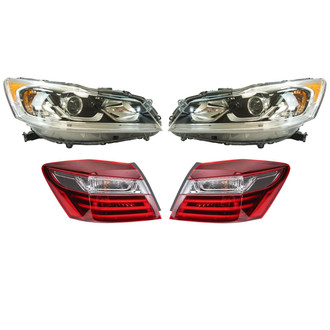 TRQ® - Driver and Passenger Side Replacement Headlights